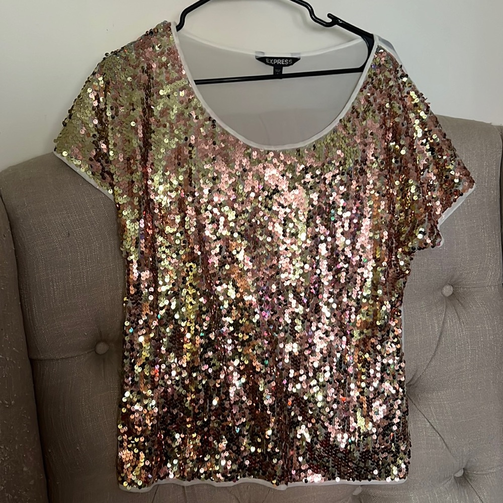 Never worn sheer in back